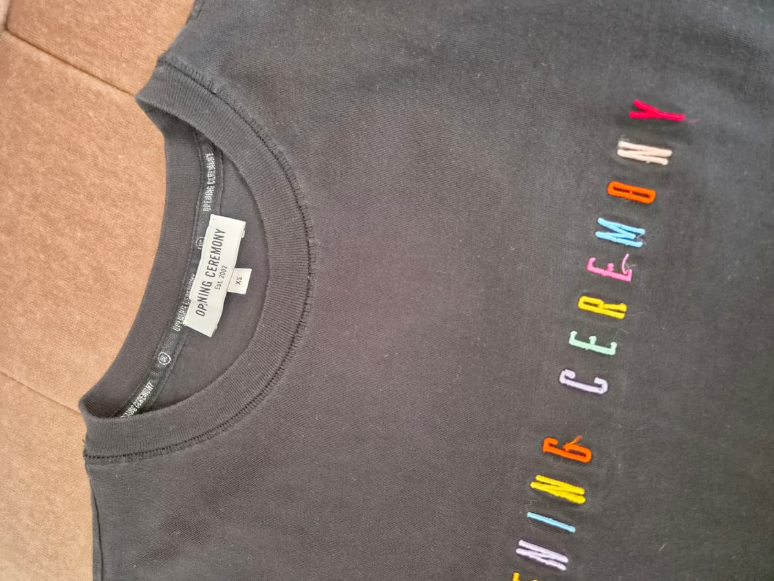 오프닝 세레모니 뉴욕 여성 로고자수반팔티셔츠 XS사이즈 상품이미지6