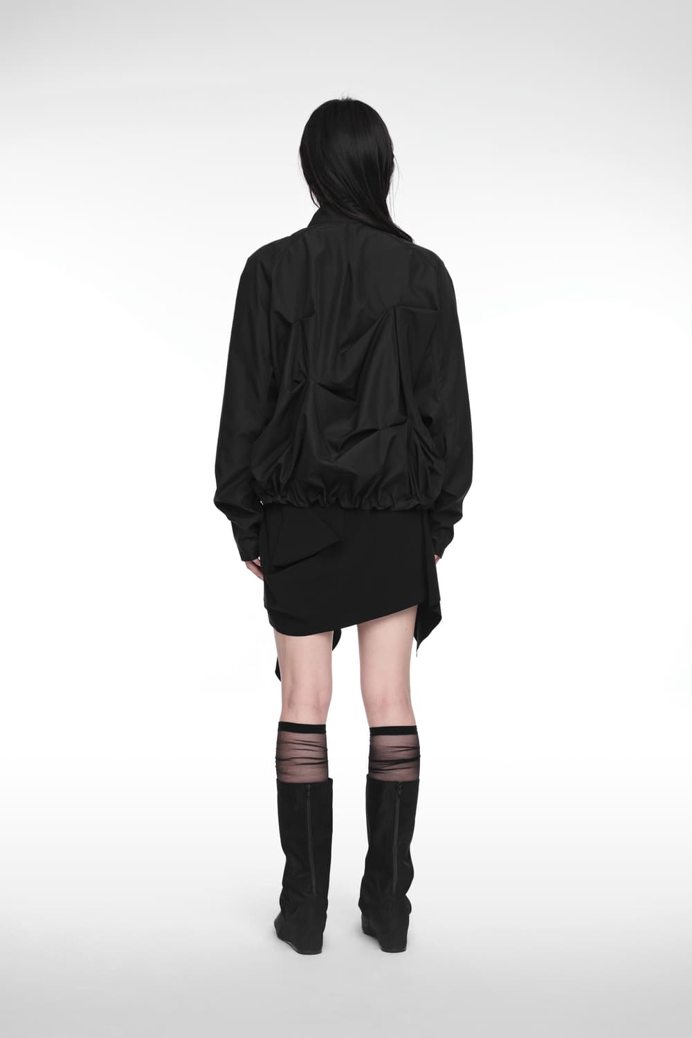 PINTUCK WIND BREAKER (UNISEX) BLACK 2사이즈 상품이미지8