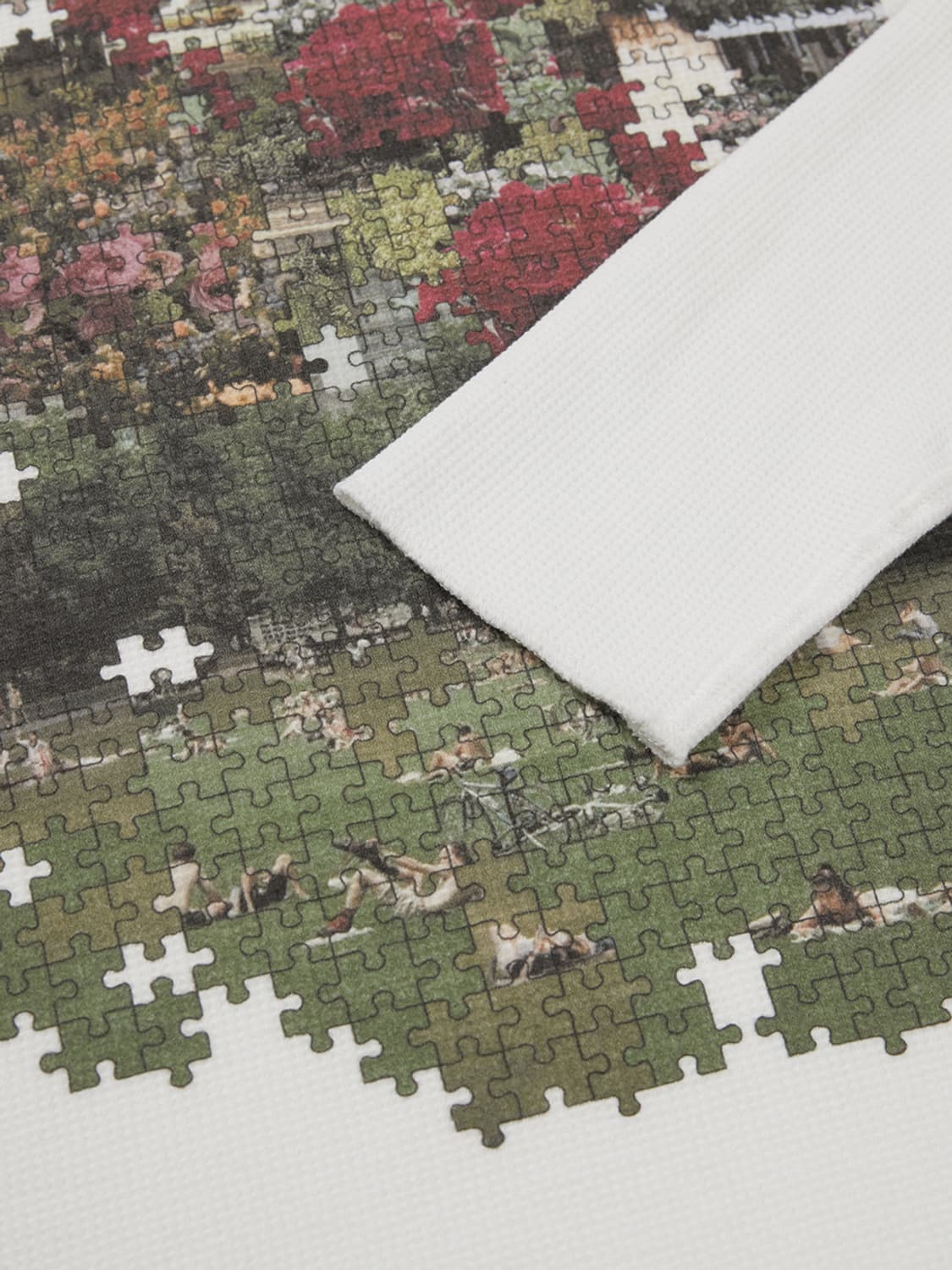 마지셔우드 와플 퍼즐 프린트 롱슬리브 상품이미지5