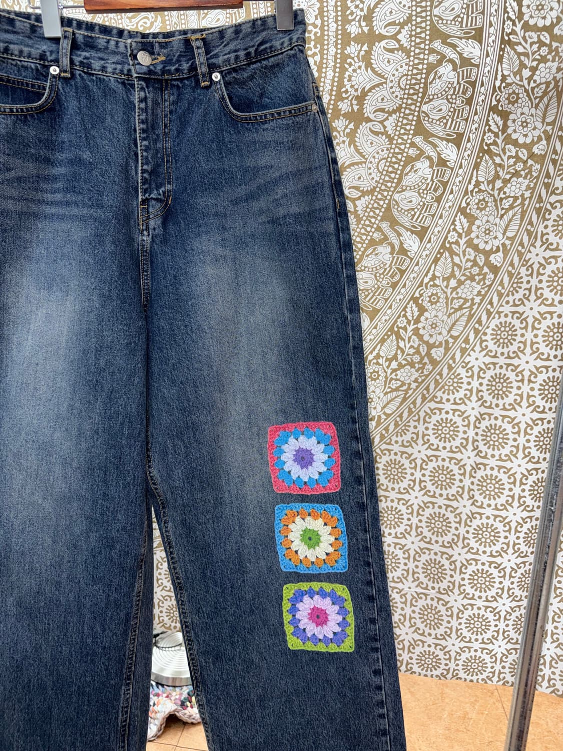 로씨로씨x그래피커스 crochet jeans  상품이미지4