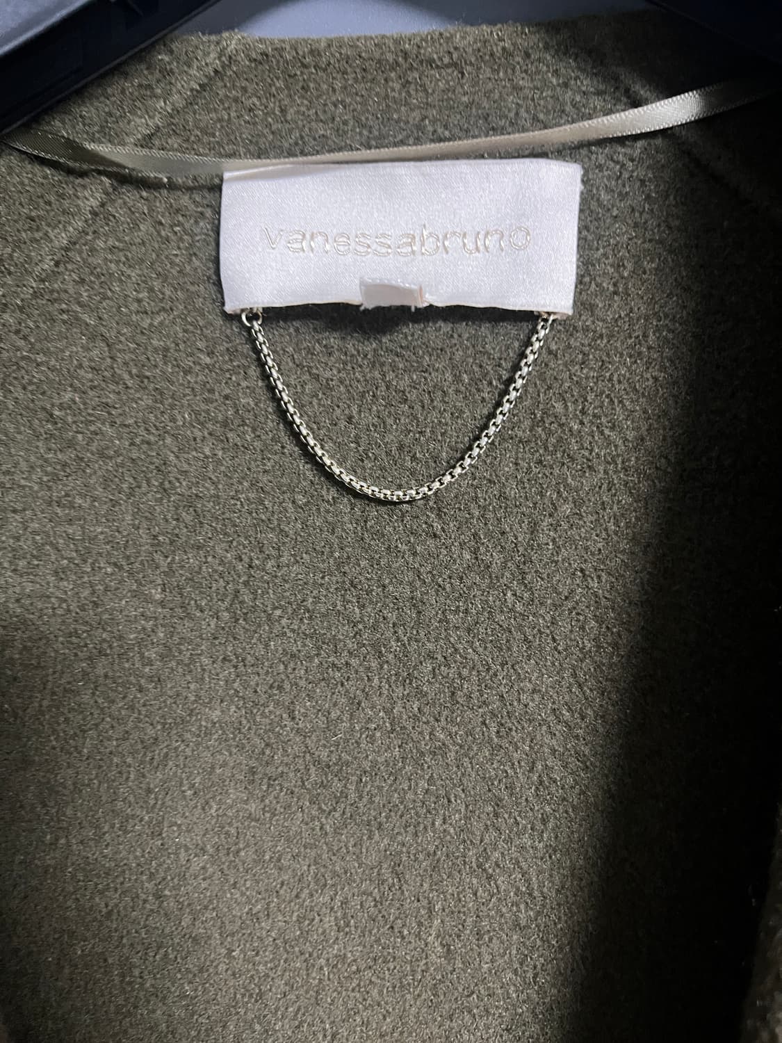 바네사부르노 카키 캐시미어 코트 상품이미지2