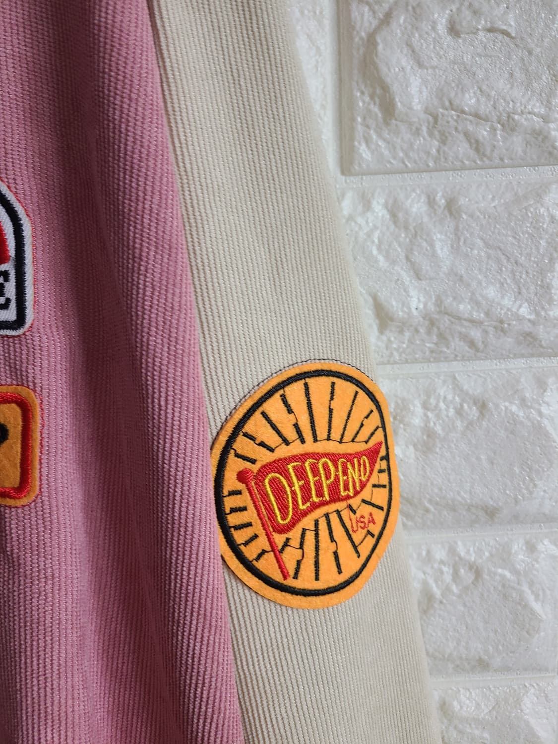 DEEP END 핑크 코듀로이 야구 점퍼 상품이미지3