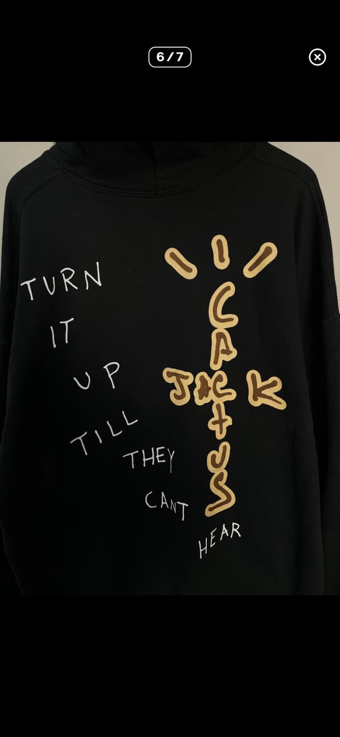 트래비스스캇 머천다이즈 블랙 후드티 A3673 상품이미지5