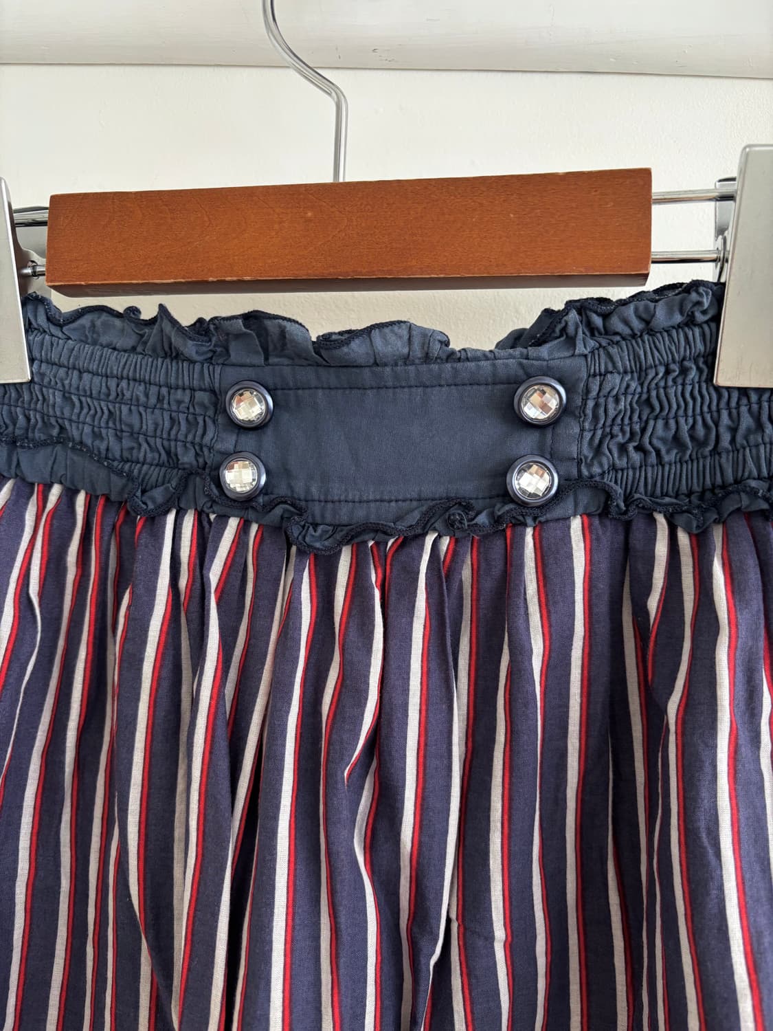 axes femme 엑시즈팜 큐빅 스트라이프 레이스 스커트 모리걸 상품이미지5