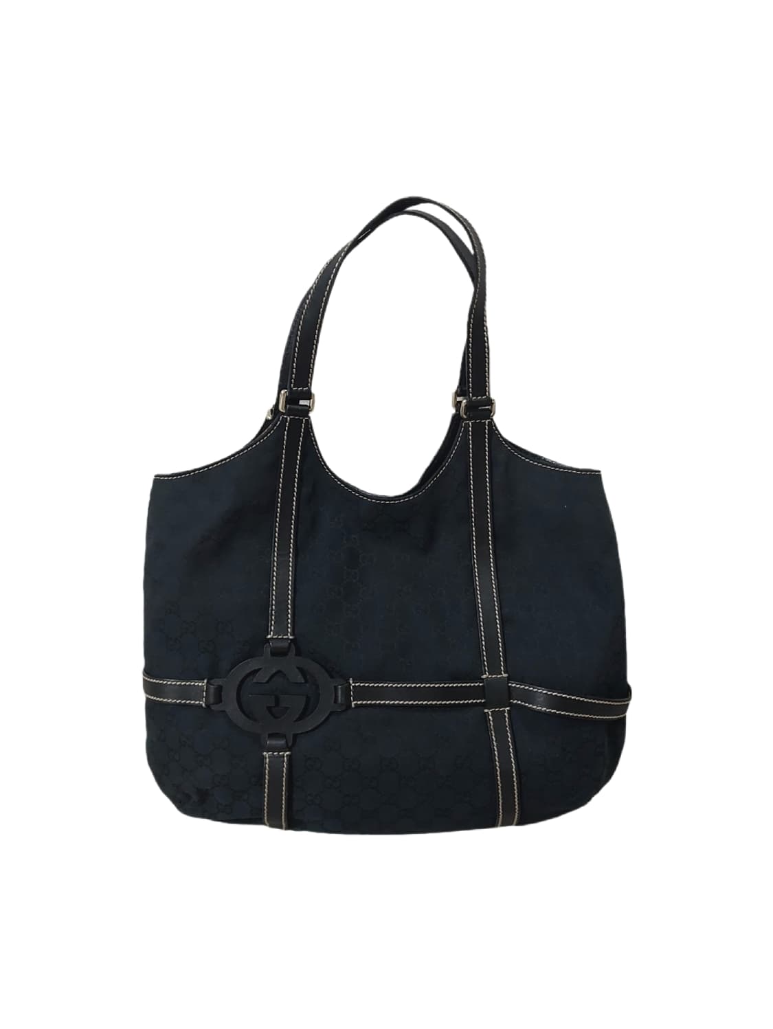 [정품] 구찌 GG로고 자가드 블랙 숄더백 상품이미지1
