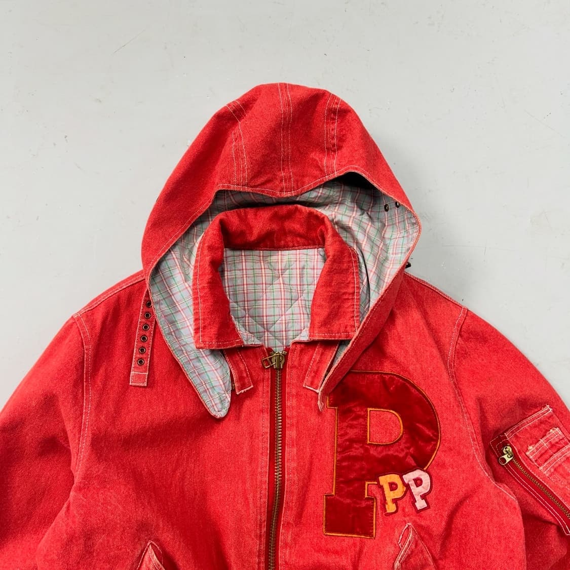 90s 핑크하우스 로고 봄버  상품이미지2