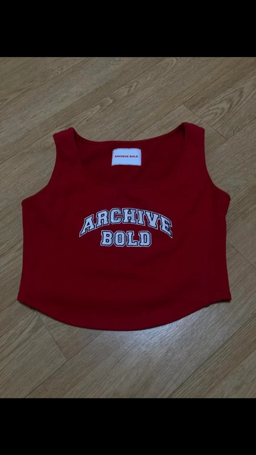 아카이브 볼드 나시 탑 ( 레드 ) 상품이미지2