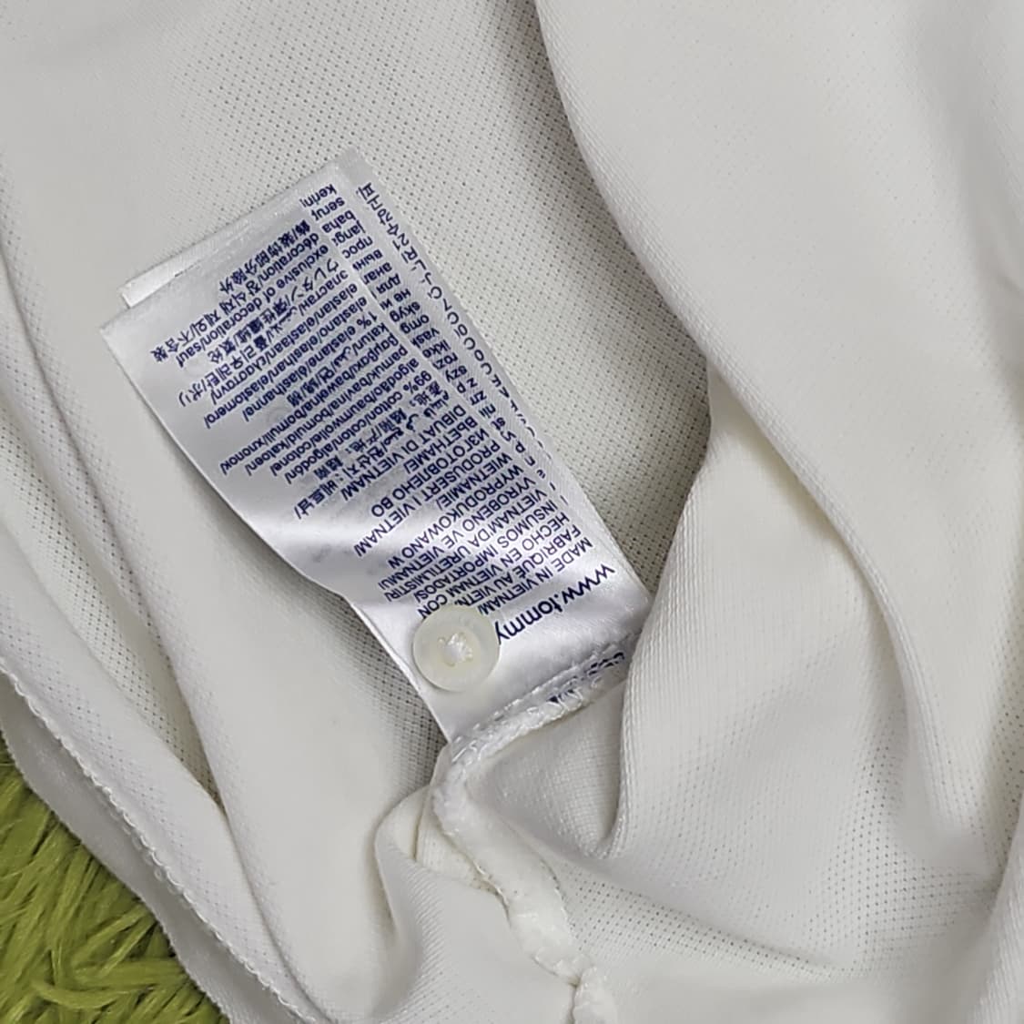 타미힐피거 차이나카라 슬림핏 반팔 카라티 M 상품이미지7