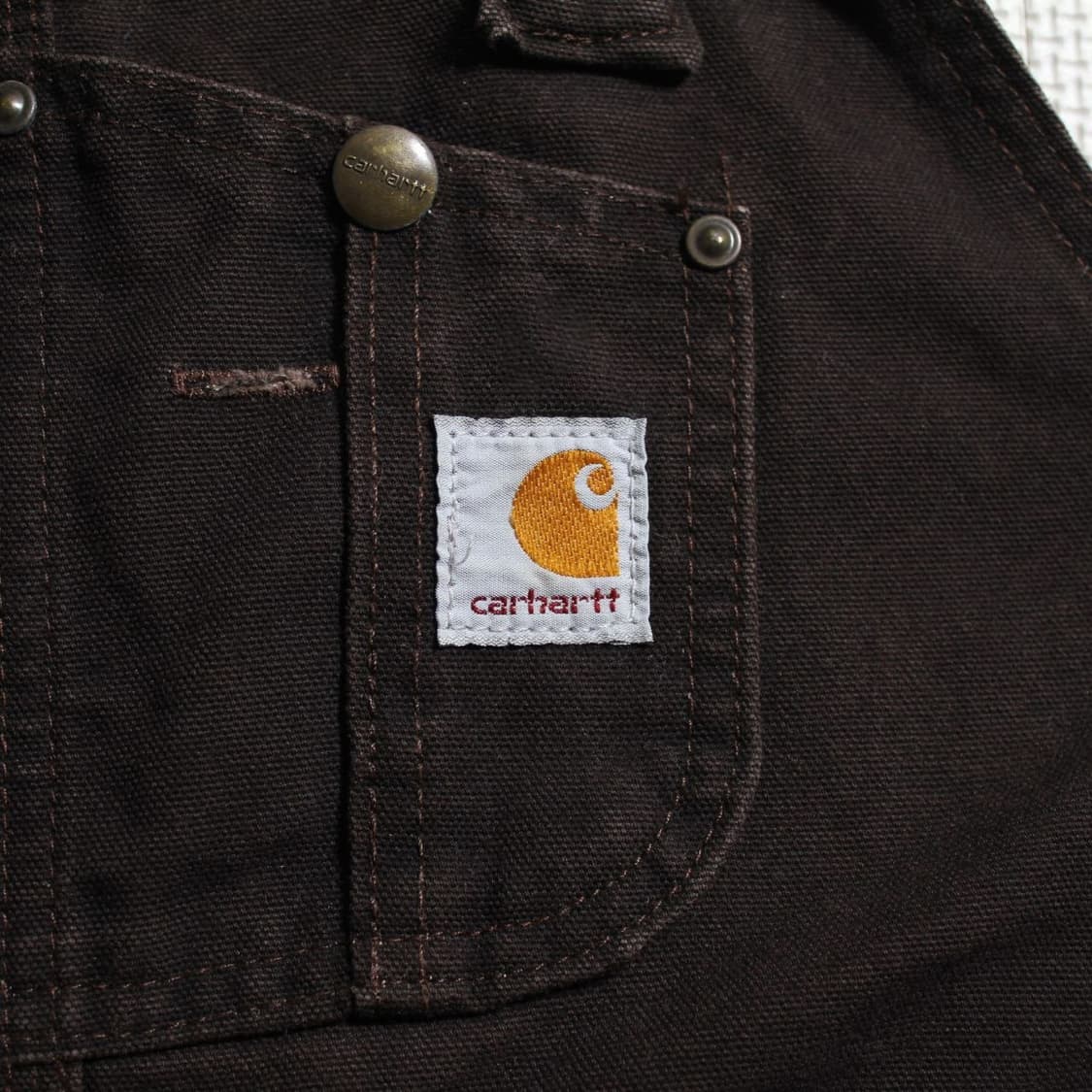 Carhartt 칼하트 다크 브라운 오버롤 멜빵 팬츠  상품이미지7
