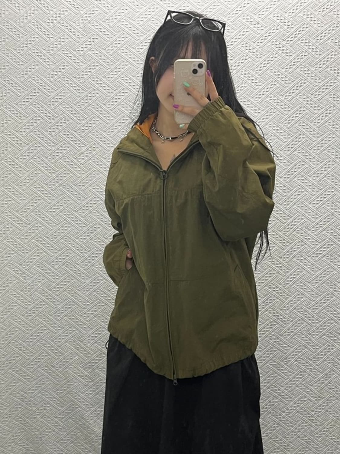 나이키 올드스쿨 고프코어 카키 바람막이 자켓 100 C06658 상품이미지2