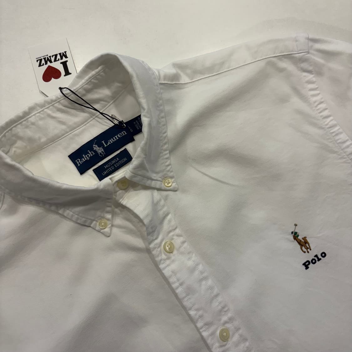 [L] 폴로 랄프로렌 x 무신사 리미티드 에디션 화이트 셔츠 D550 상품이미지3