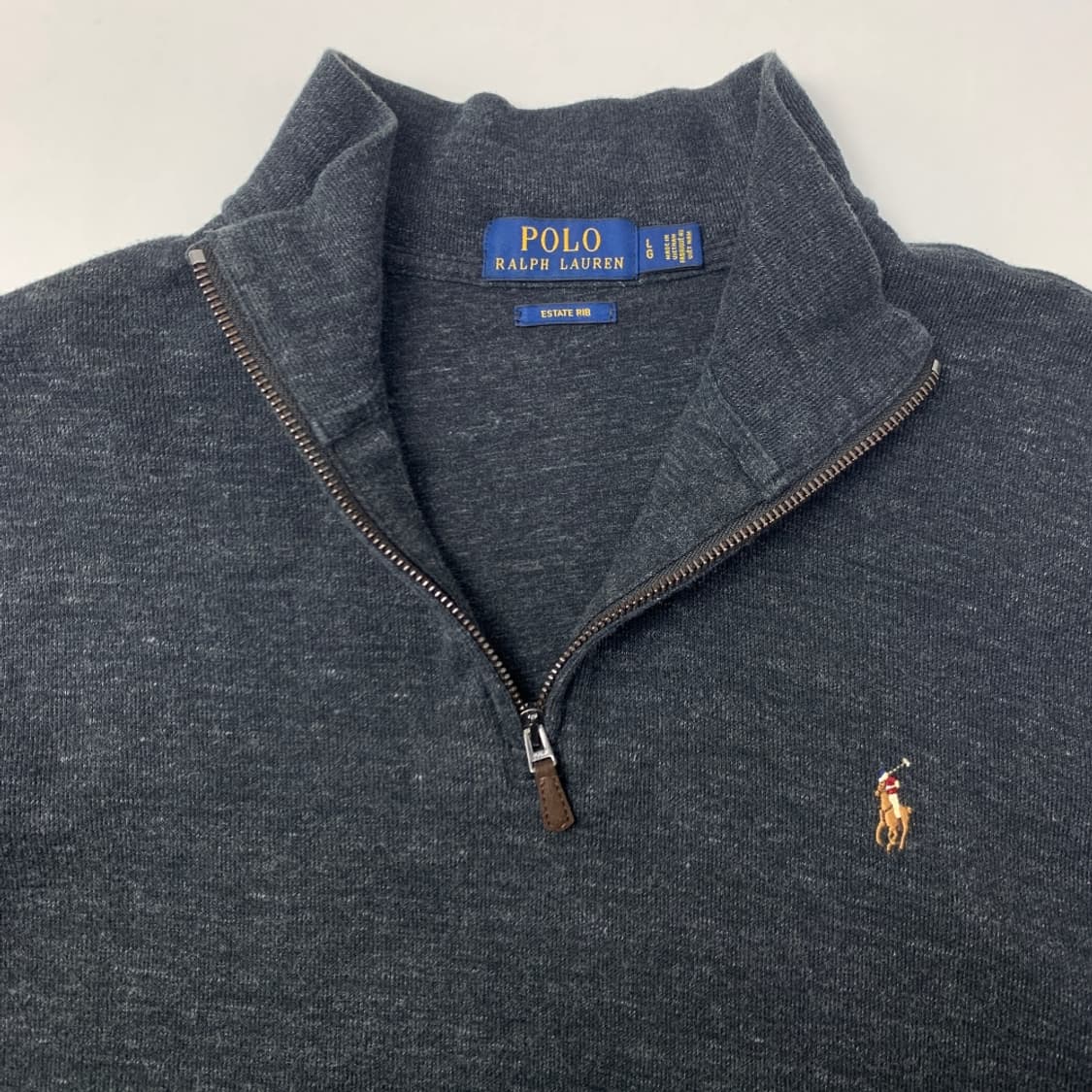 [L/정품] 폴로 랄프로렌 반집업 니트 차콜 L1-0009 상품이미지4