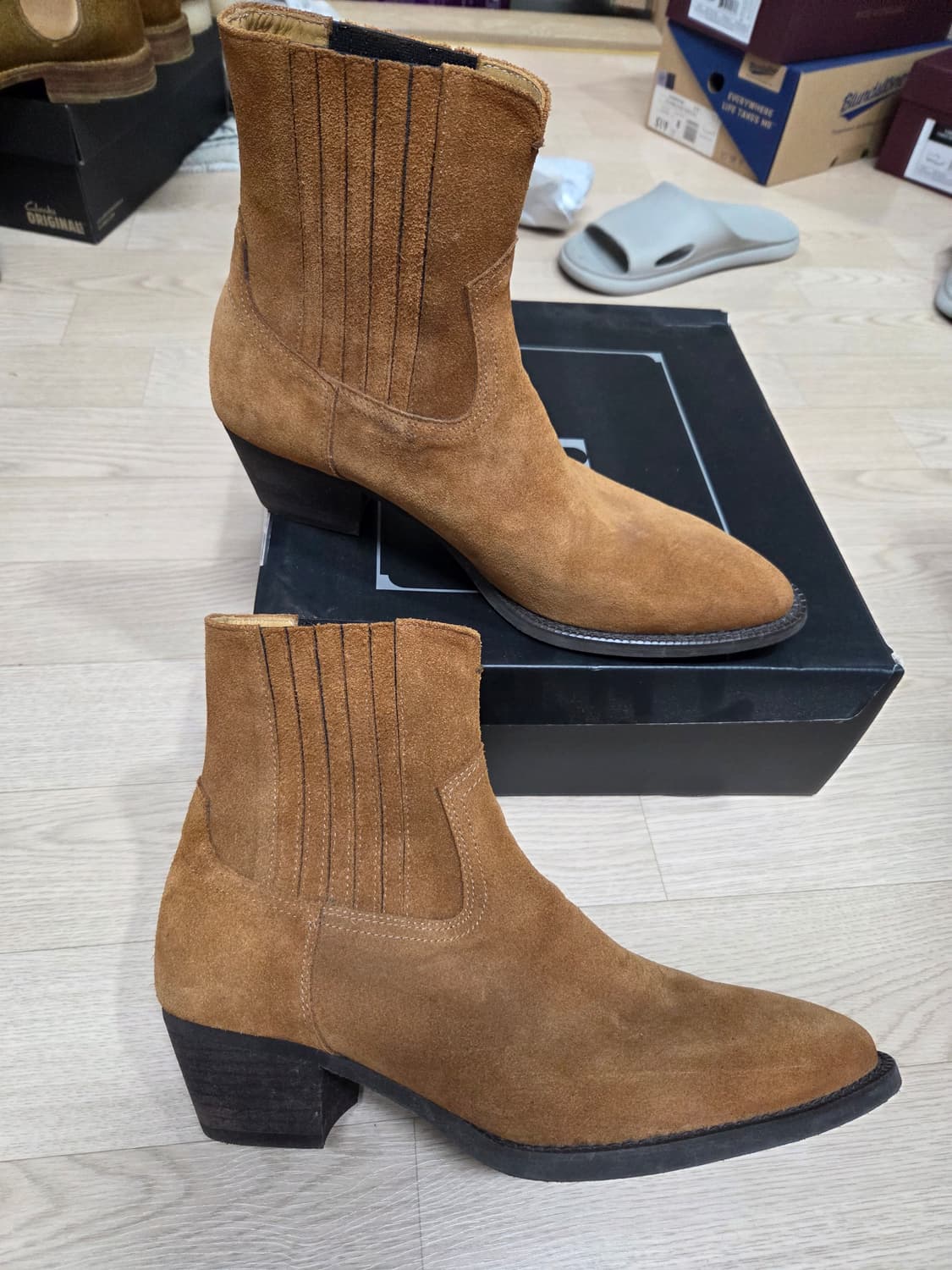 웨스턴 부츠 길프 44 스웨이드 가죽 비브람 상품이미지4