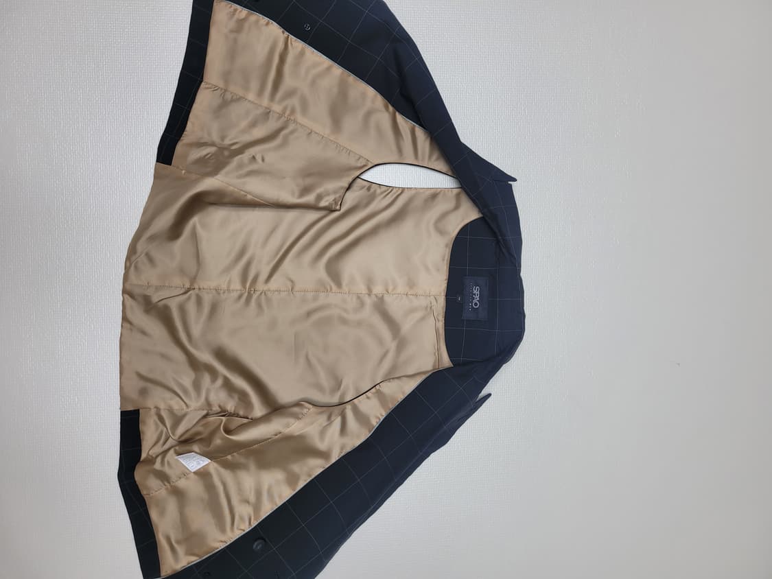 스파오포맨 SPAO for men 체크 패턴 베스트 100 블랙 상품이미지8