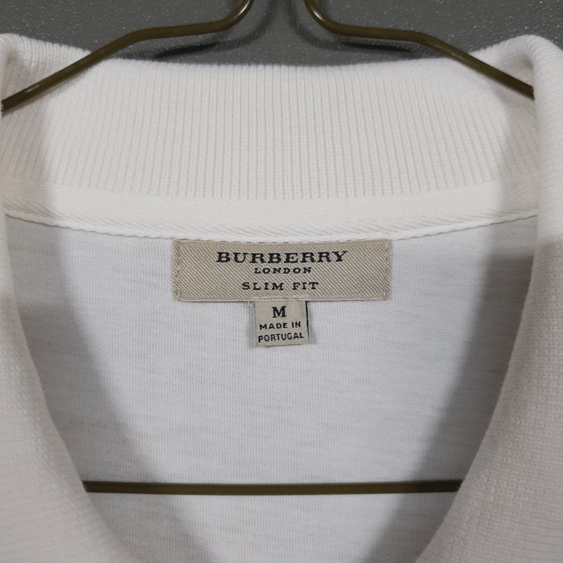 M) 버버리 크레스트 기사 로고 노바체크 반팔 카라티 폴로 피케 셔츠 상품이미지4