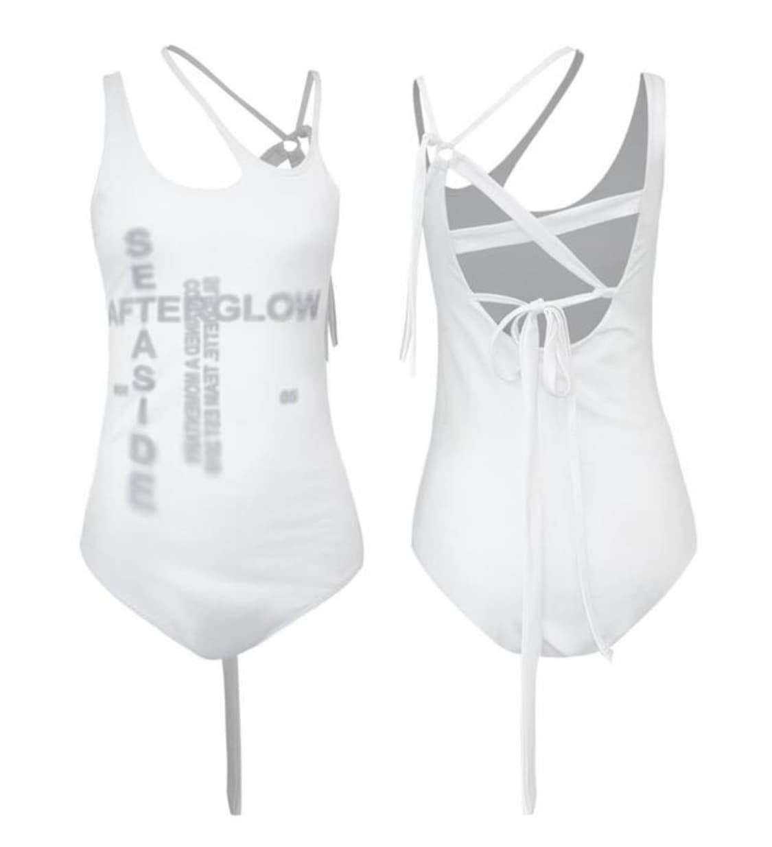 새상품) 나체 수영복 1사이즈 WAVE BASIC SWIM SUIT 상품이미지4