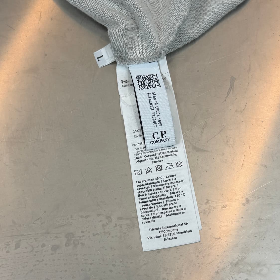 [리오브전포점] CP컴퍼니 그레이 맨투맨 L 상품이미지5