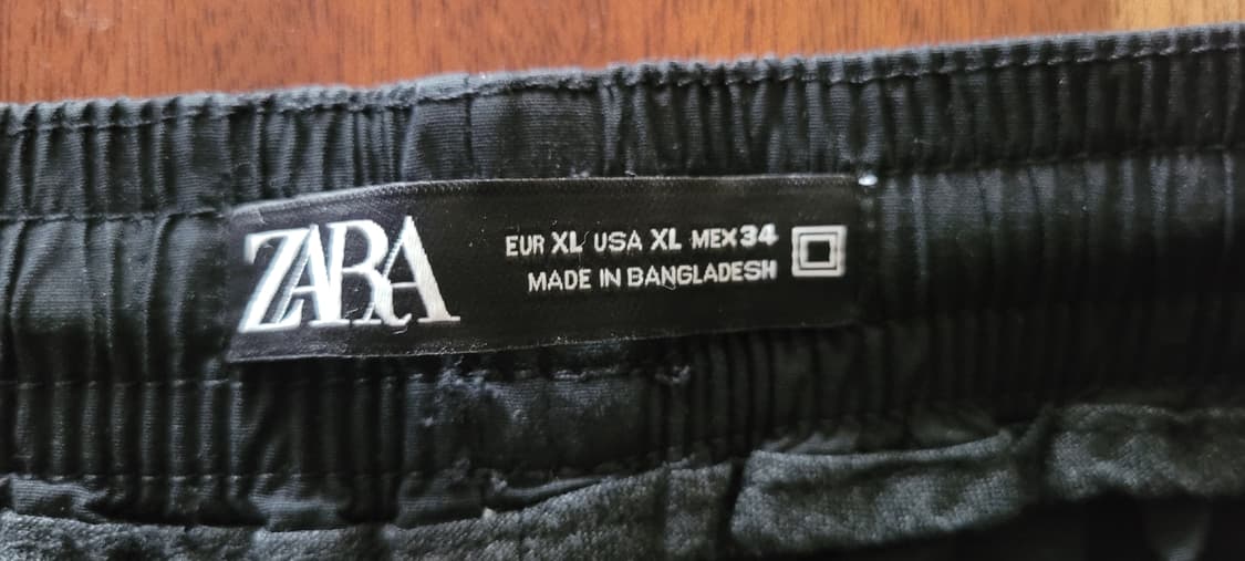 👔남성34~38인치👔ZARA 블랙 조거팬츠(봄~초여름) 상품이미지7