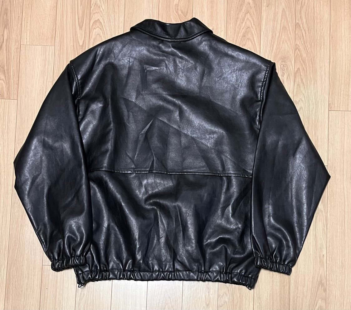 V2 비건 레더 자켓 블랙 L 상품이미지3