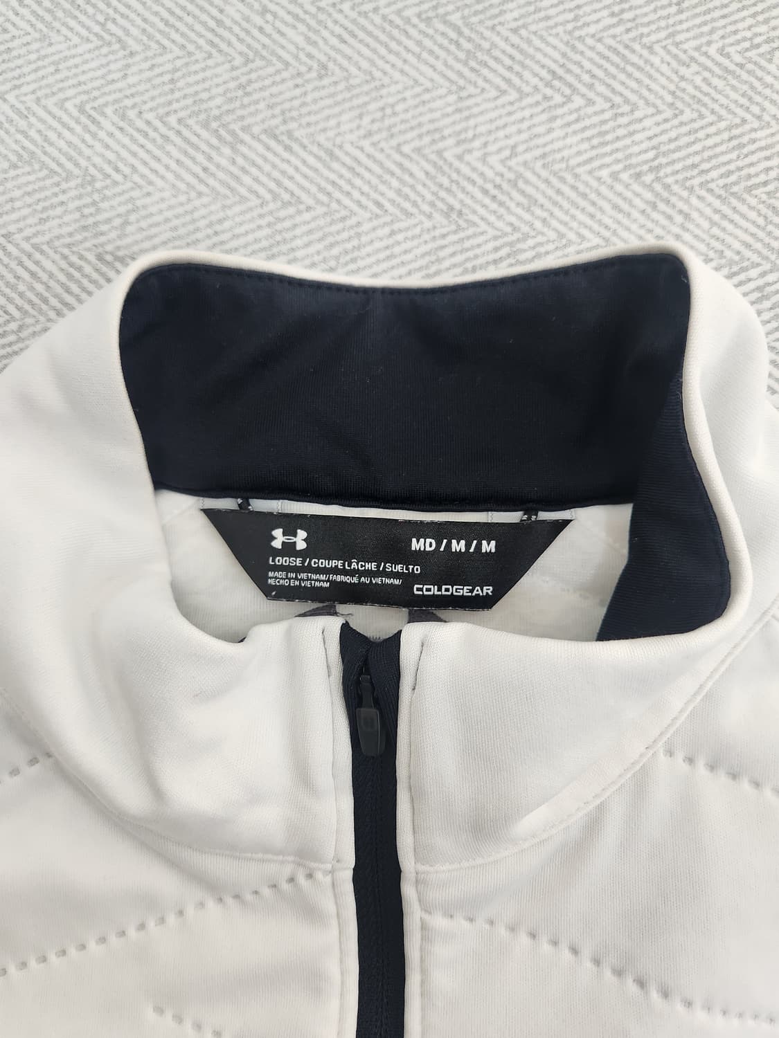 언더아머 콜드 기어 리액터 하이브리드 반집업 긴팔티 남성 95사이즈 상품이미지4