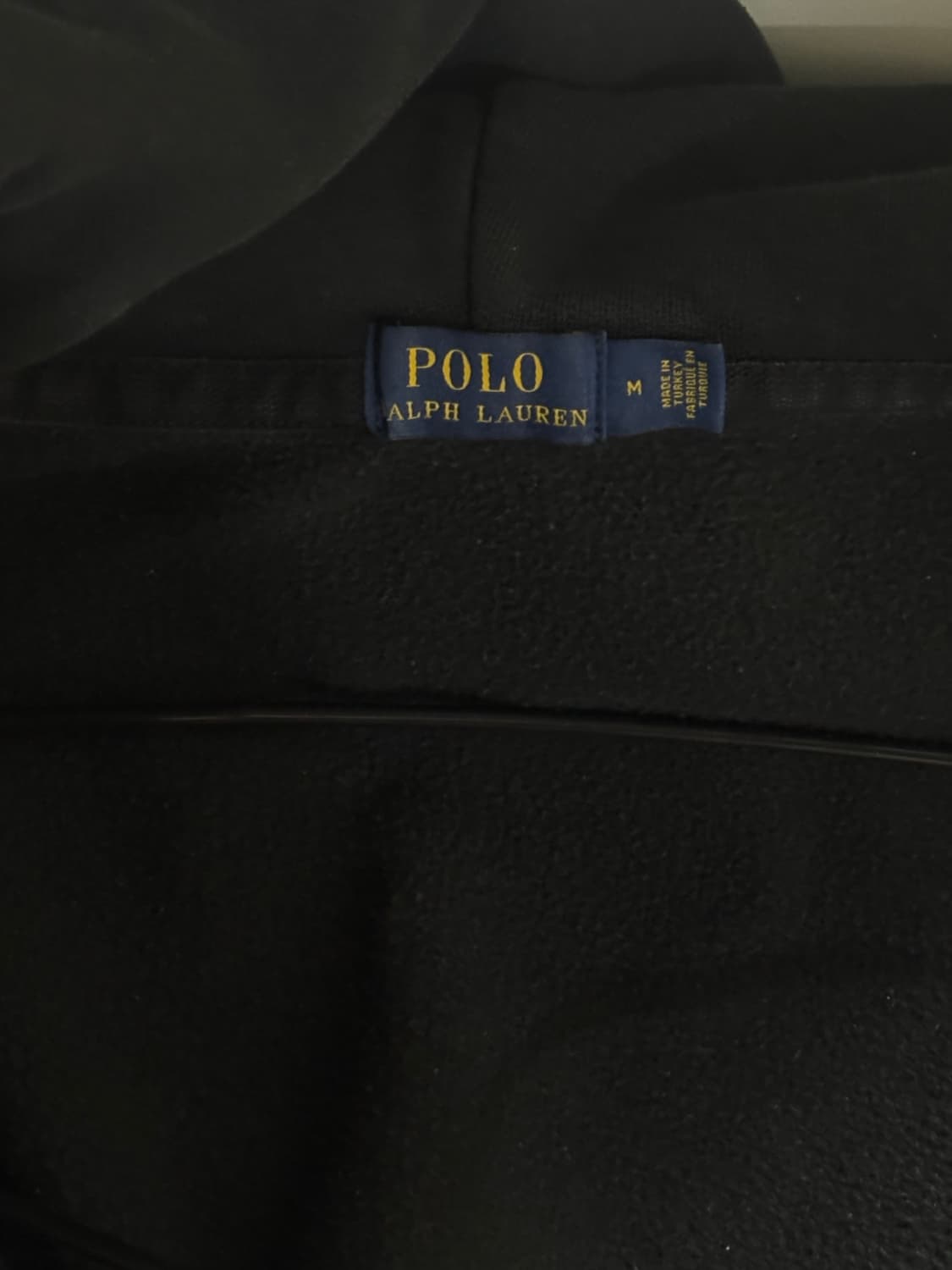 폴로 후드집업 블랙 M급처 상품이미지3