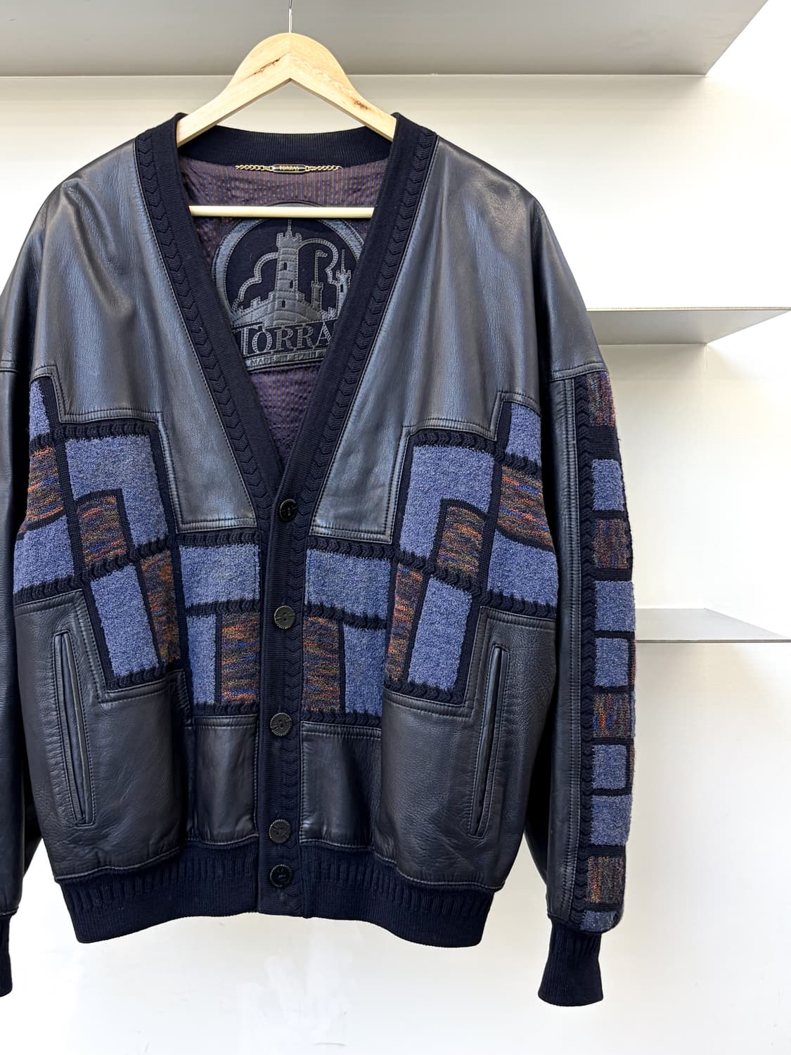 Torras 메이드인스페인 레더 가디건 상품이미지2