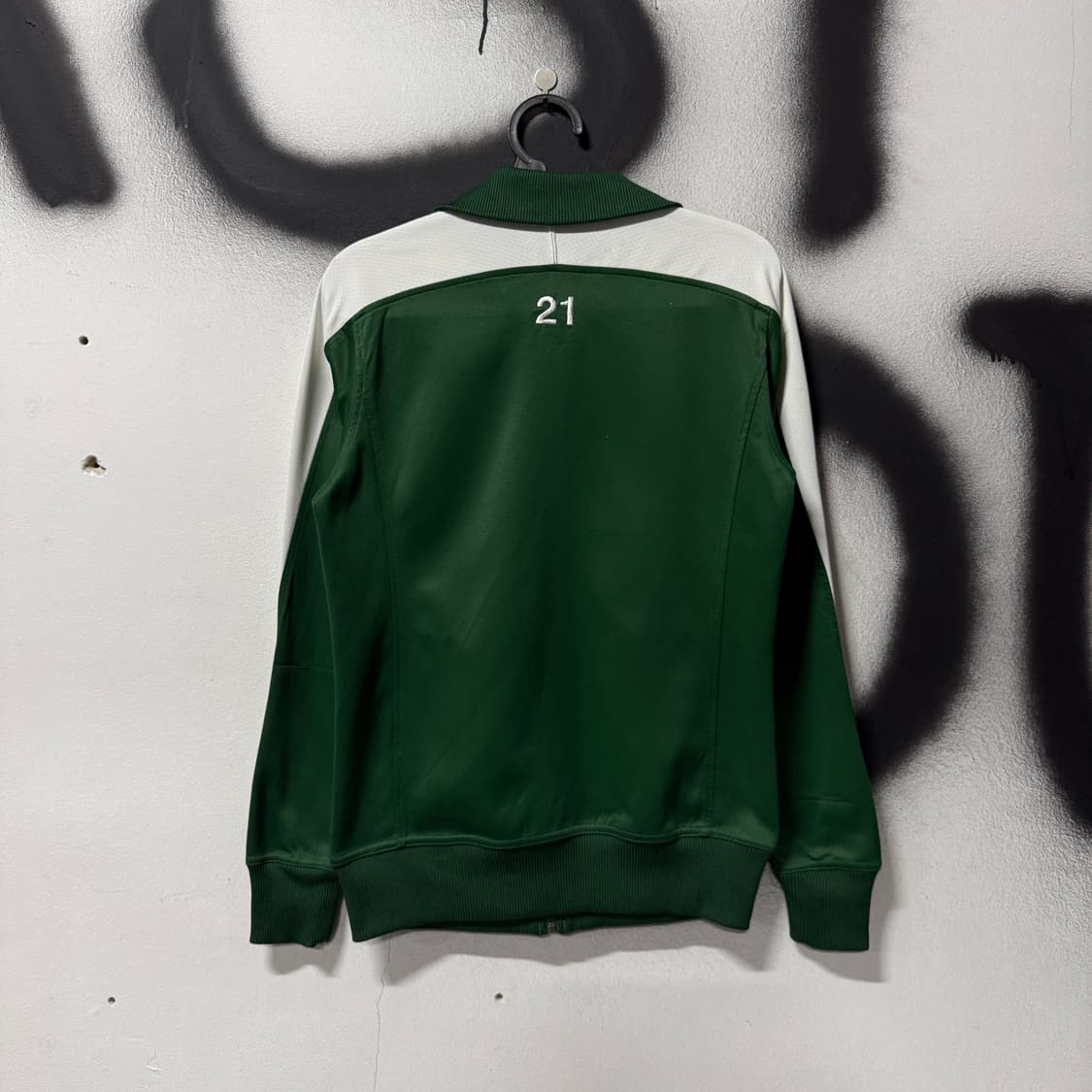 나이키 올드스쿨 자수 스우시 디테일 배색 싸커 집업 져지 상품이미지2