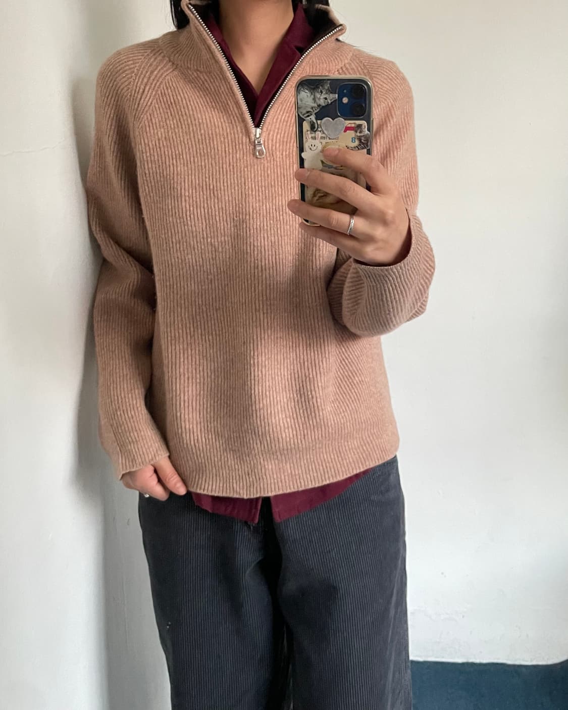 Half zip-up knit 상품이미지7