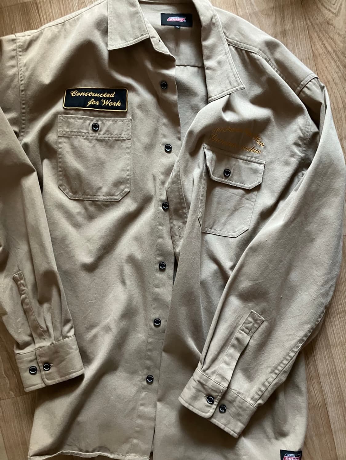 디키즈 베이지 남방 xxl 상품이미지1