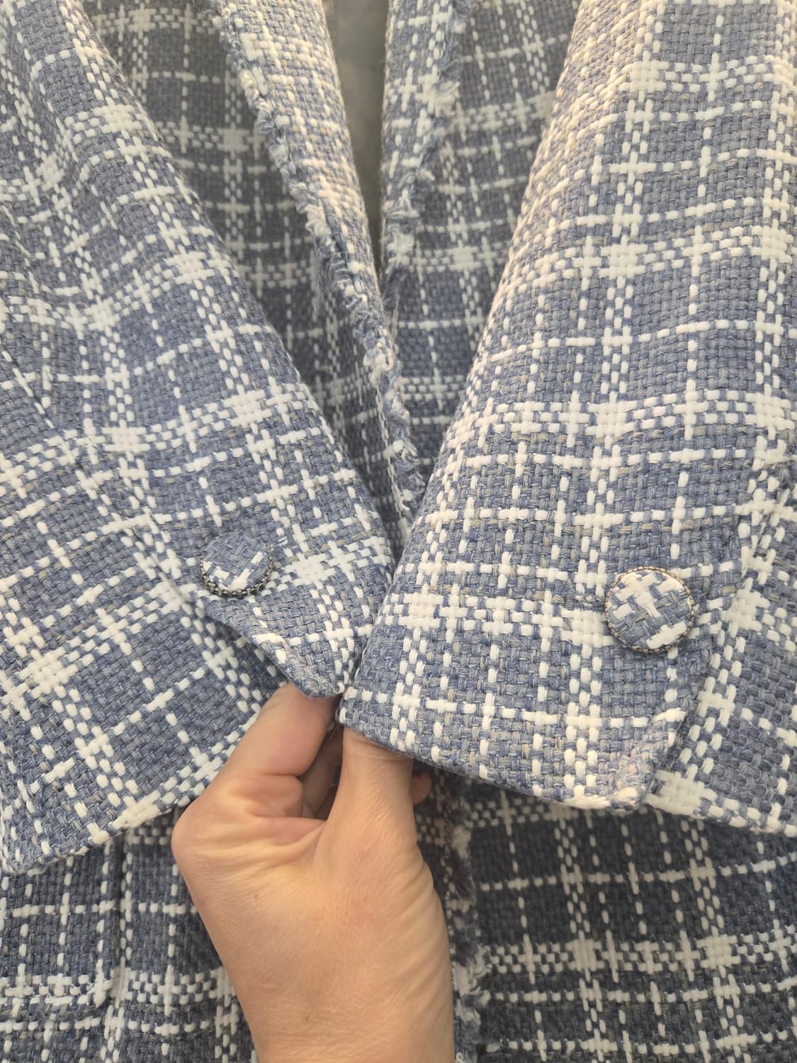 TIME 타임 체크 롱 코트(88-98-165) 상품이미지3