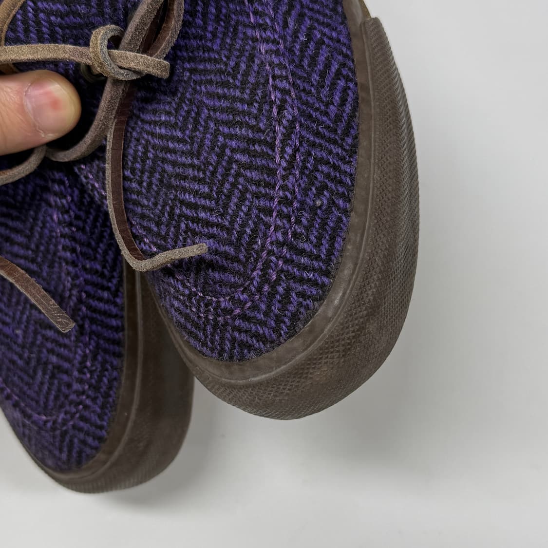 Needles x Harris Tweed boat shoes 상품이미지4