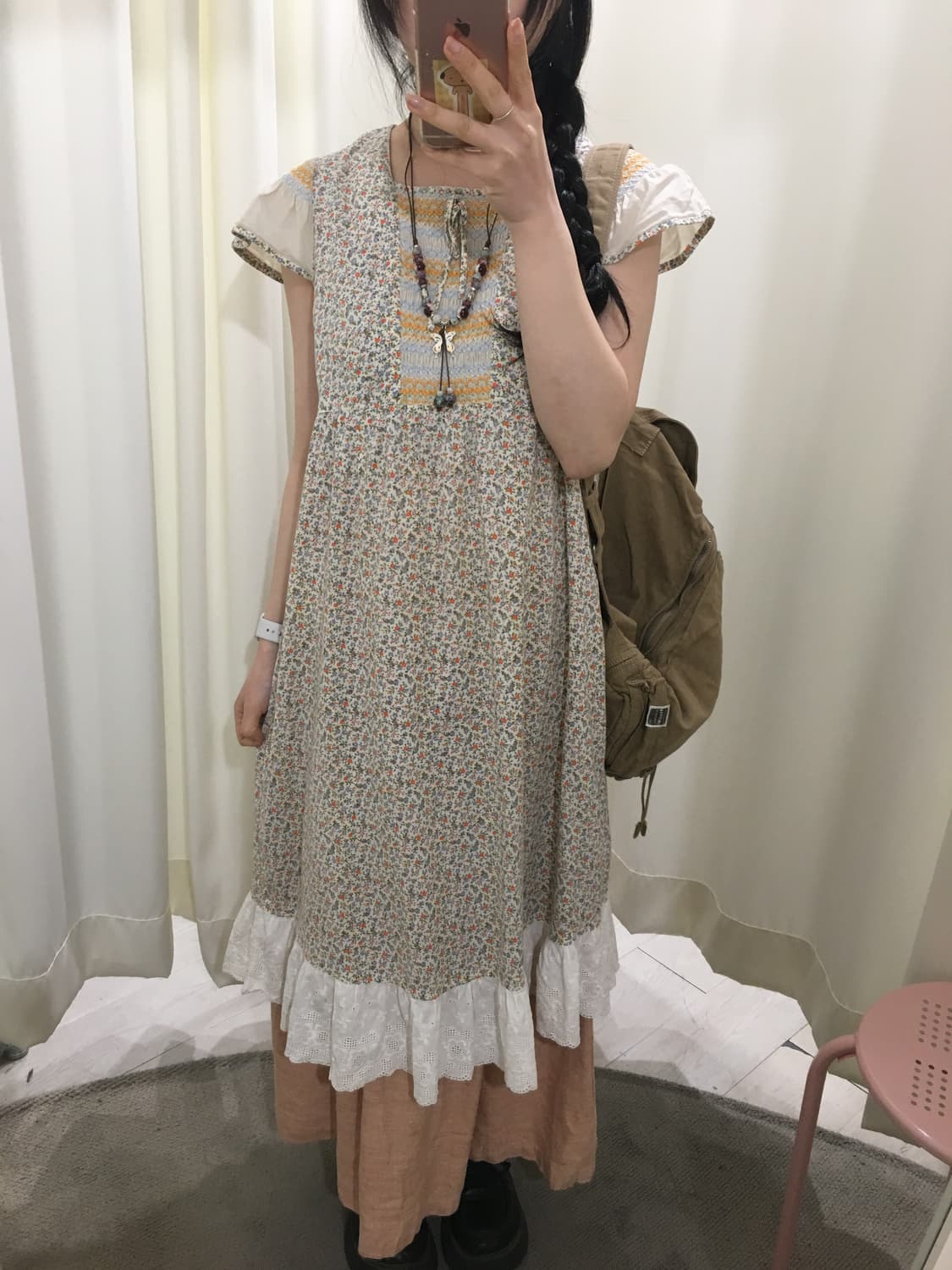 살구 스커트 상품이미지3