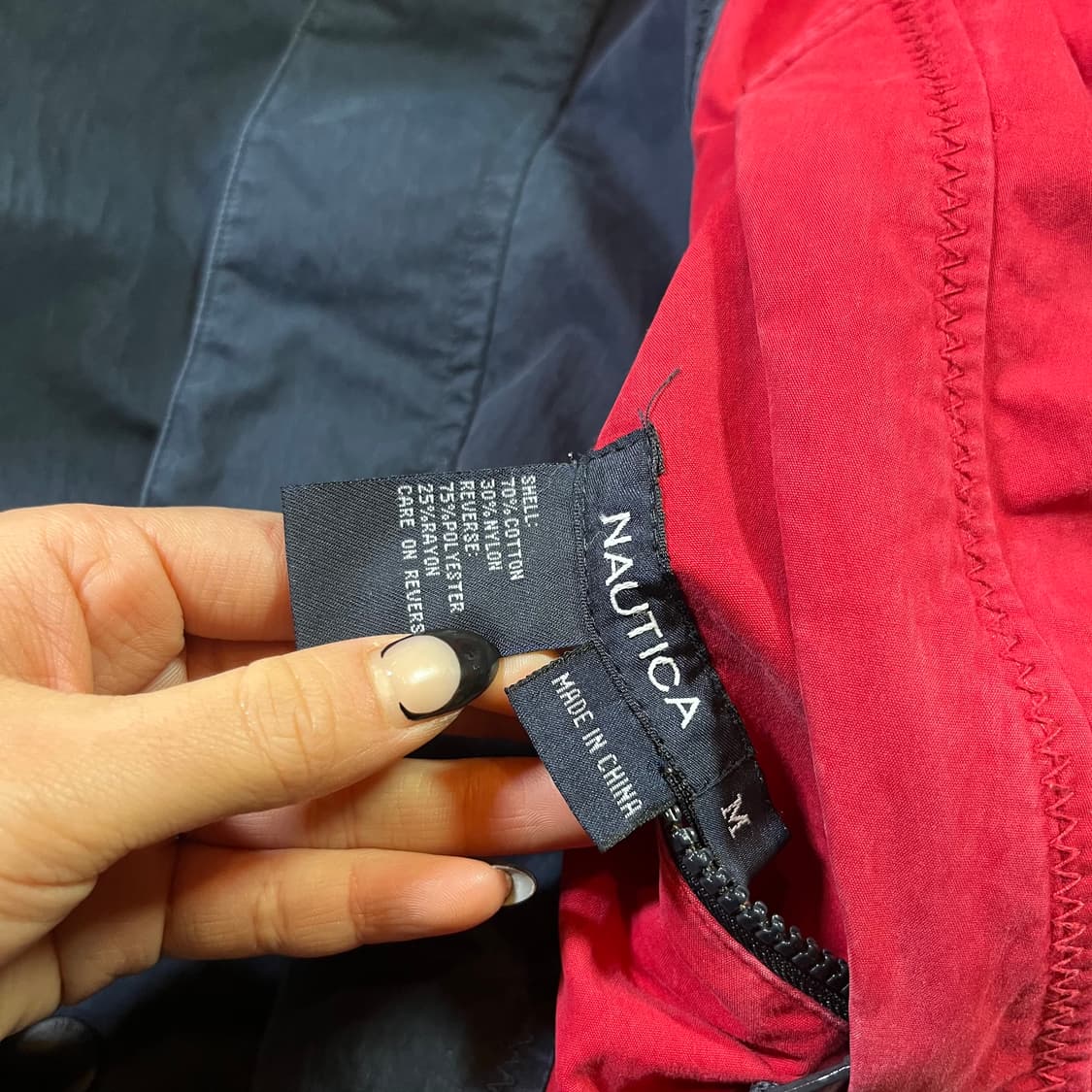 노티카 올드스쿨 배색 리버시블 블루종 상품이미지7