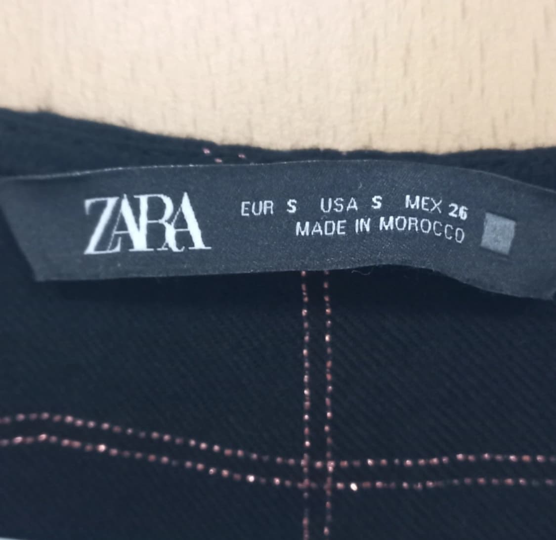 자라 오버사이즈 체크 롱원피스 맥시 드레스 상품이미지5