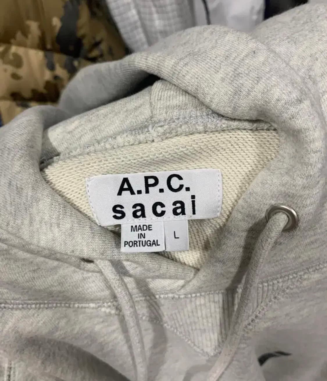 A.P.C. Sacai hoodie 아페쎄 사카이 손나은 후드티 L 상품이미지4