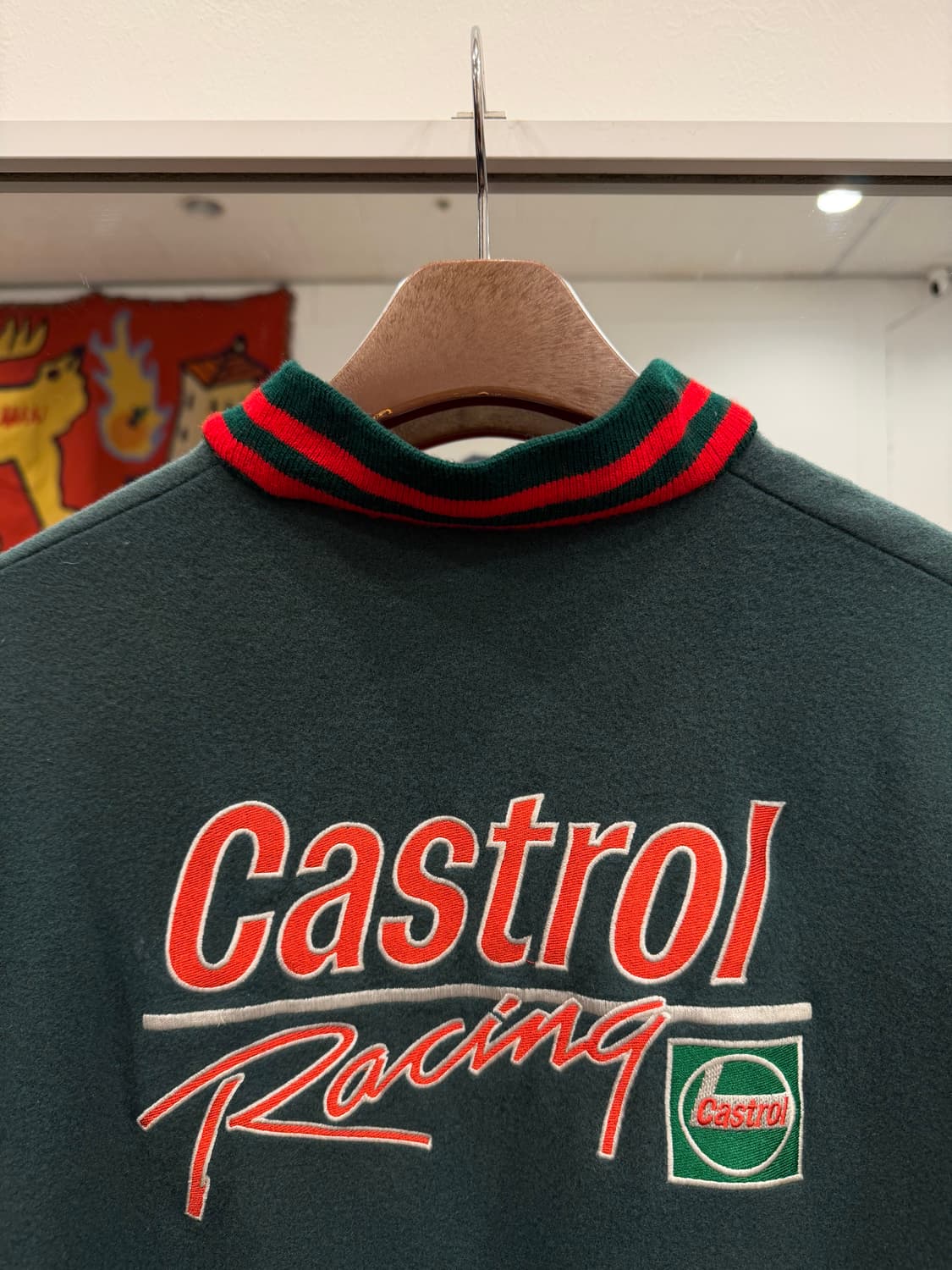 90s Castrol 빈티지 레이싱 울 바시티 자켓 (England) 상품이미지7