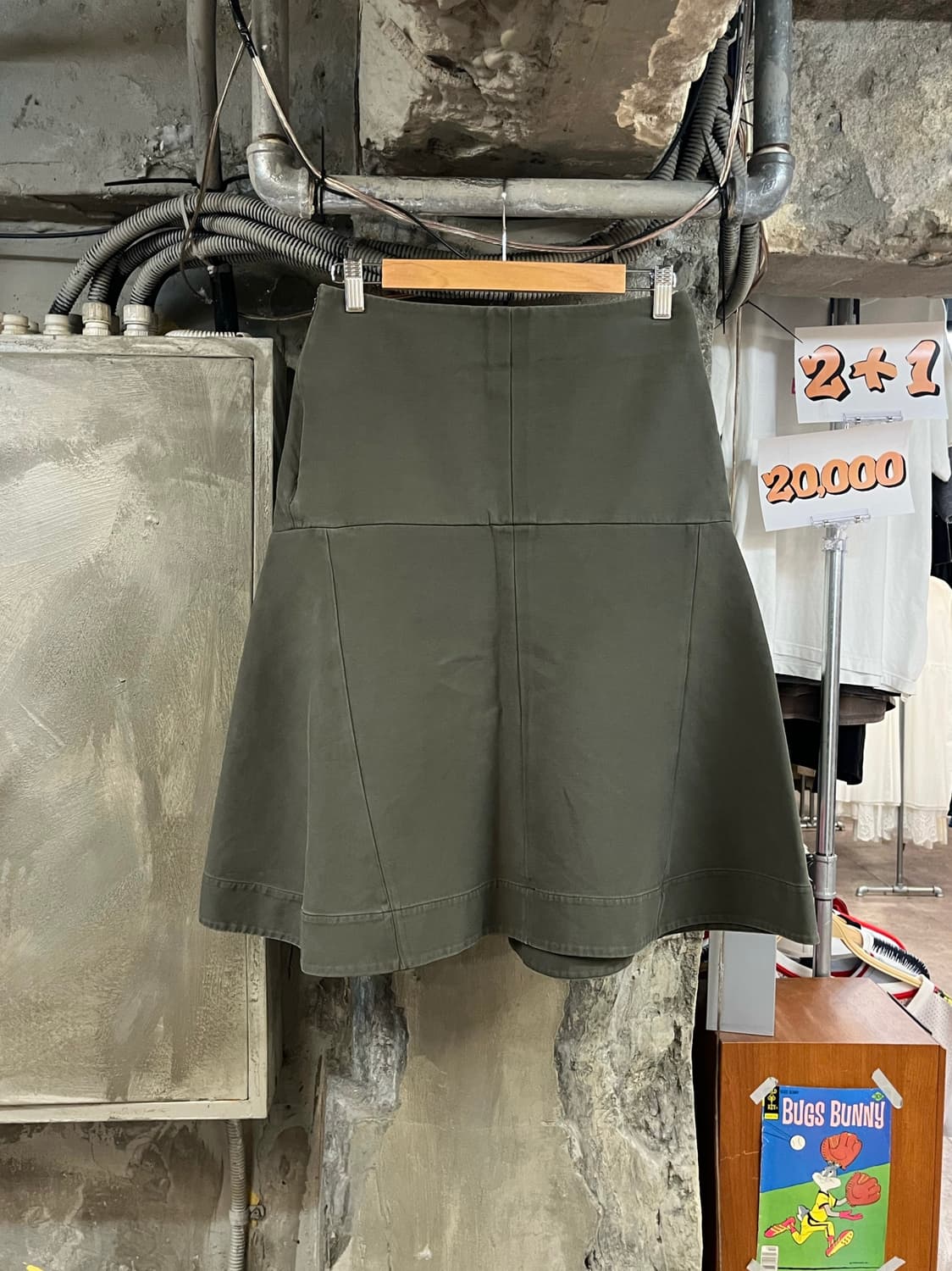 마르니 스커트 카키 42 #csz3958 상품이미지2