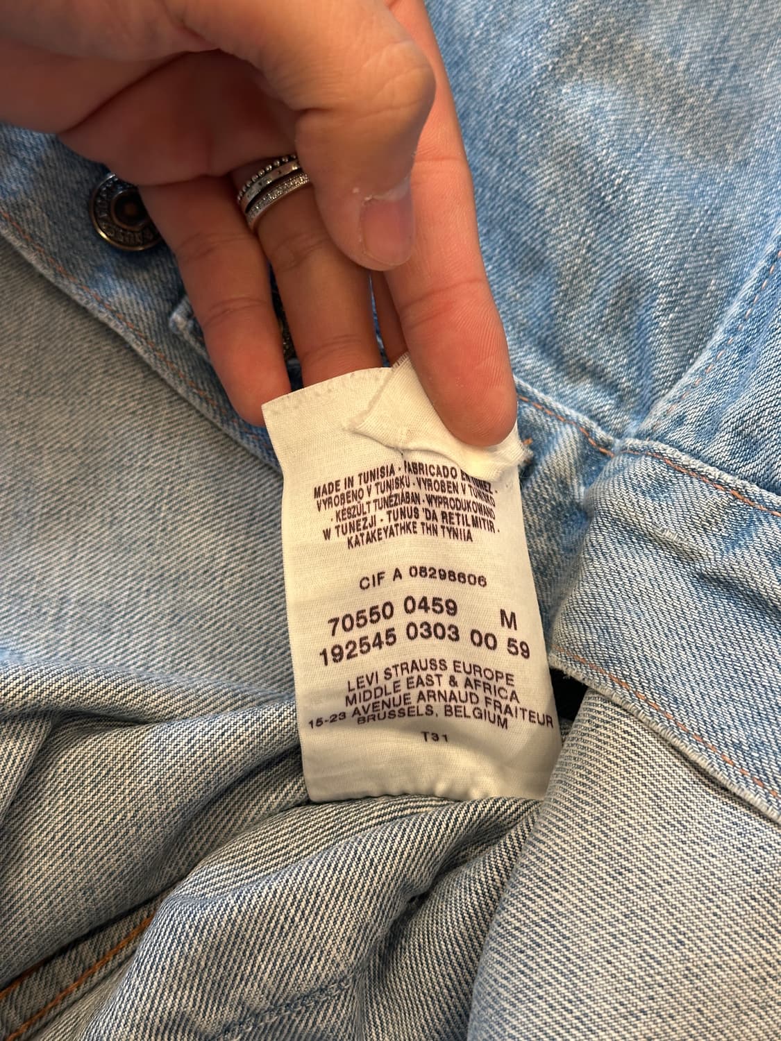 00s 리바이스 70550 데님 트러커 자켓 M 상품이미지6
