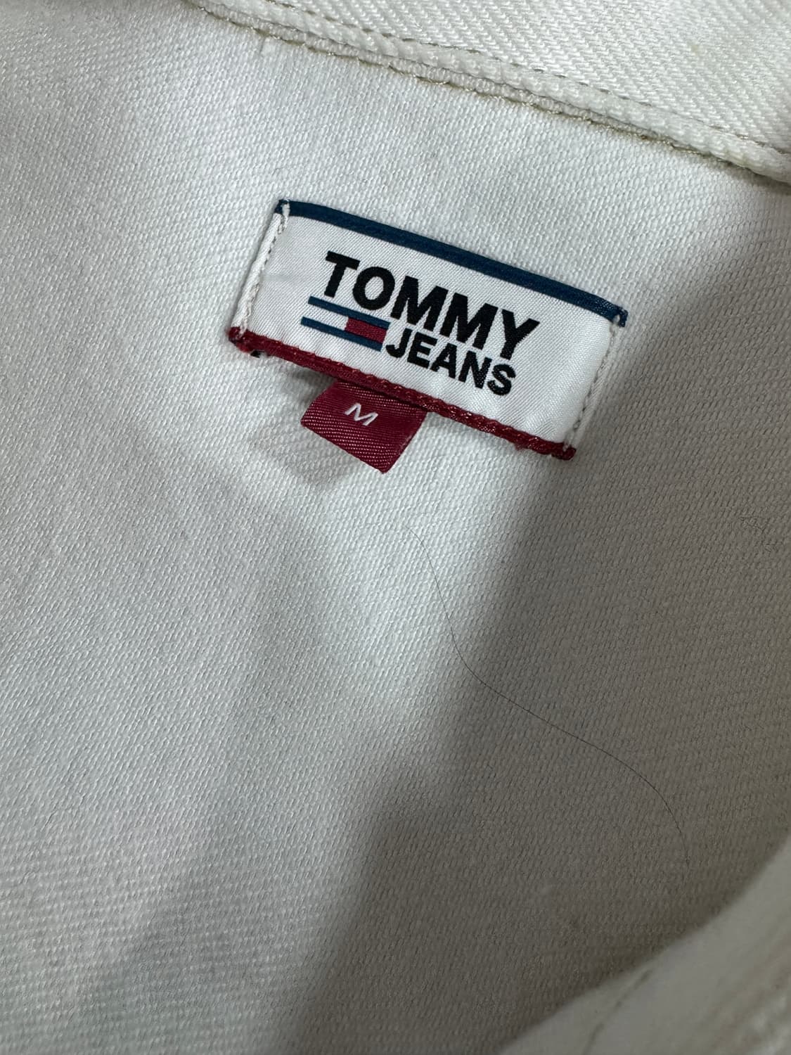 타미 Tommy 진스 화이트 스티치 데님 자켓 M 상품이미지3