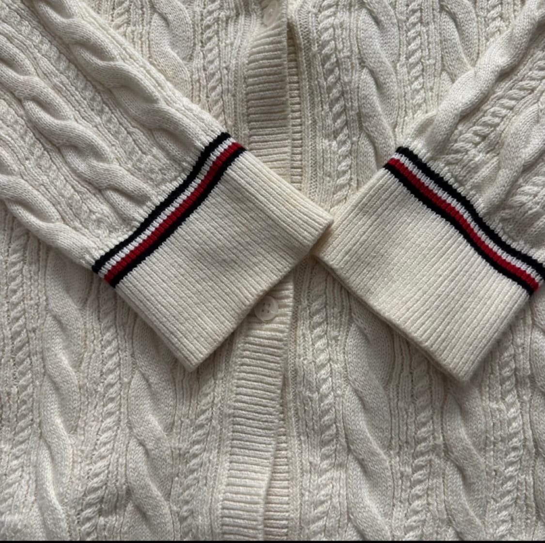 타미힐피거 케이블 꽈배기 니트 가디건 키즈 상품이미지3