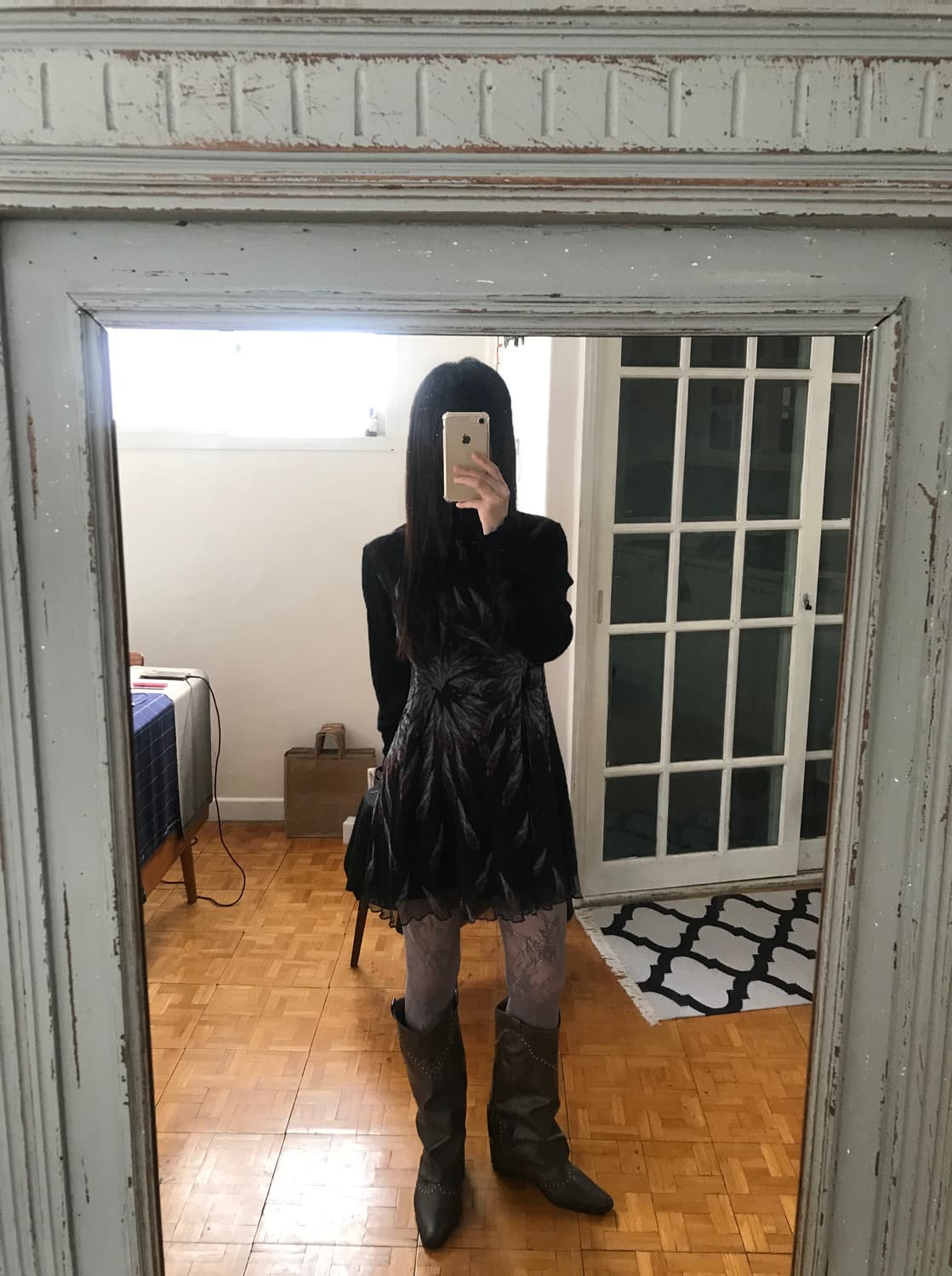 vintage pattern top 상품이미지3