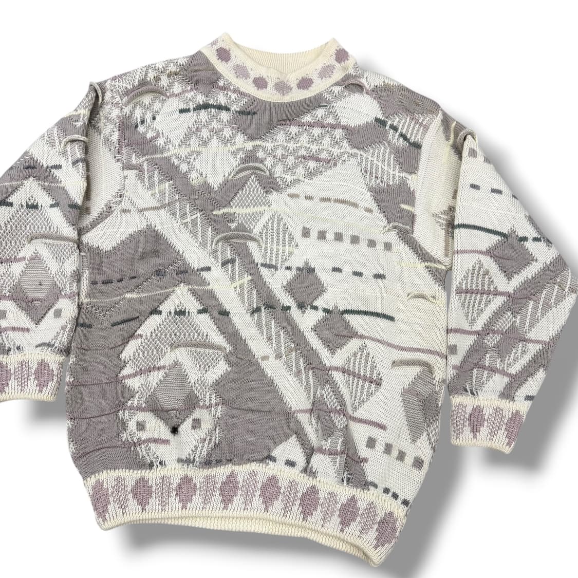 쿠지 에스닉 케이블 니트 상품이미지3