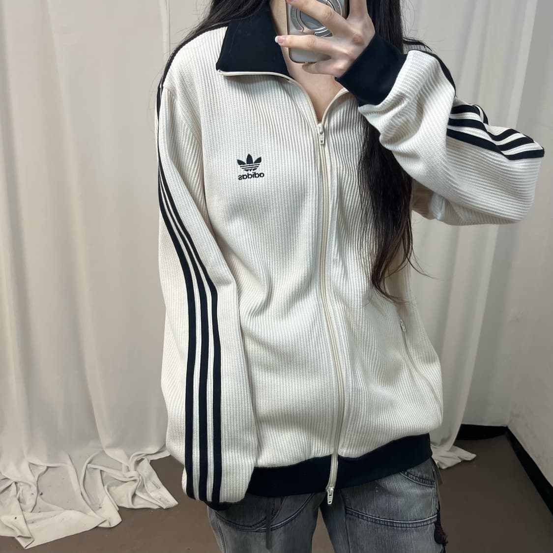 Adidas Beckenbauer white waffle jersey 상품이미지3