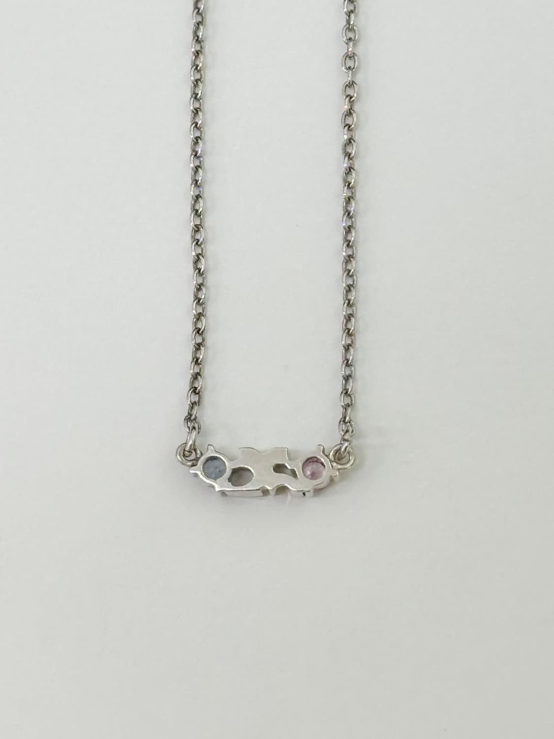 courreges / 꾸레쥬  큐빅로고 실버925 목걸이 상품이미지7