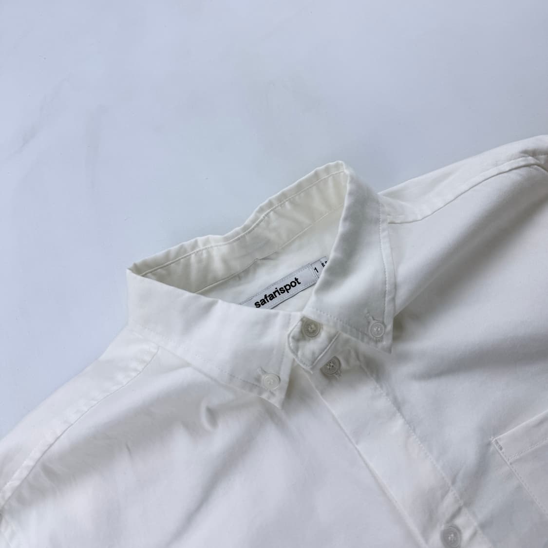 사파리스팟 레귤러 스냅 프릴 셔츠 화이트 상품이미지3