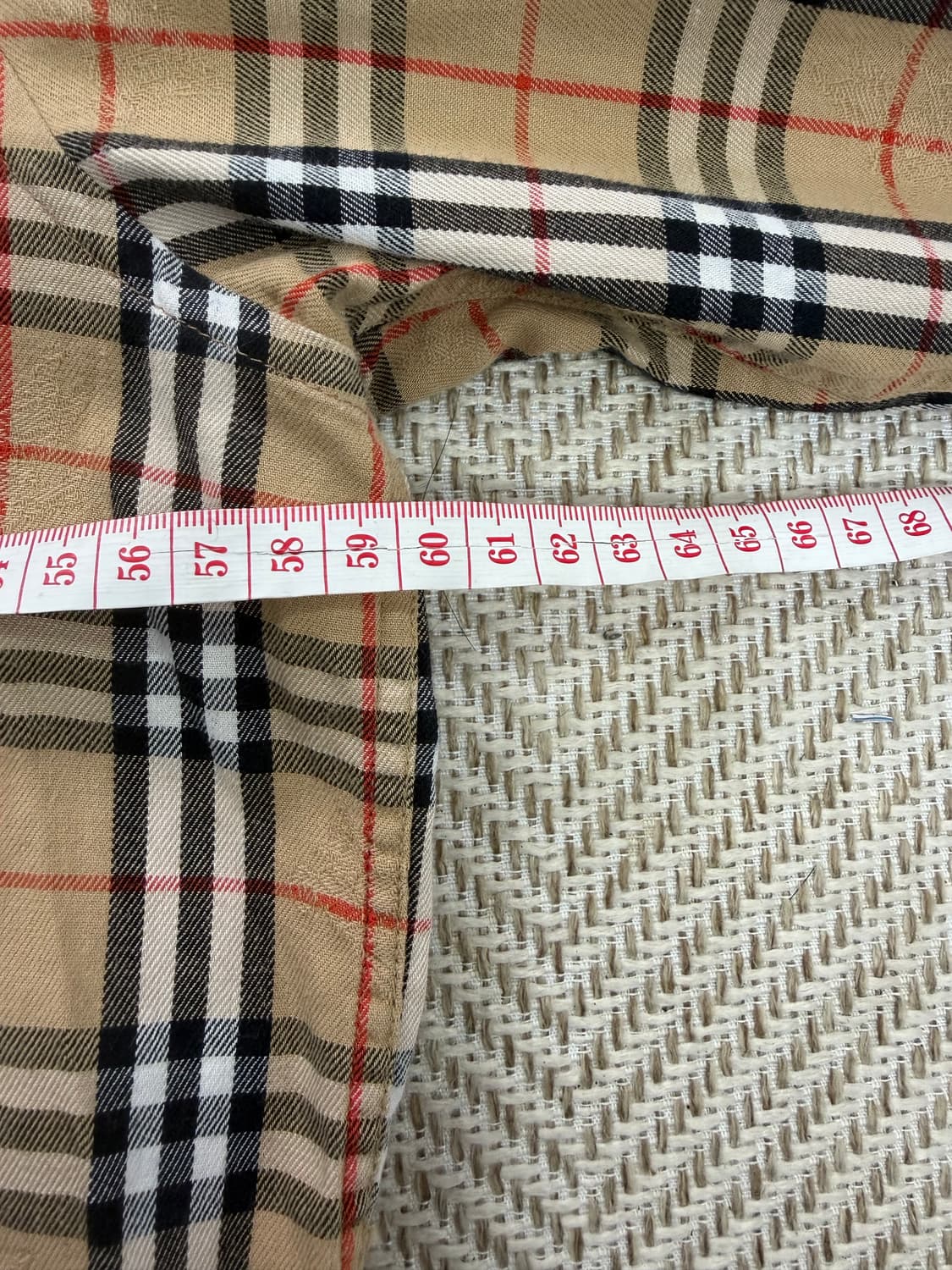 정품) 버버리 클래식 남성 노바체크 셔츠 L 상품이미지8