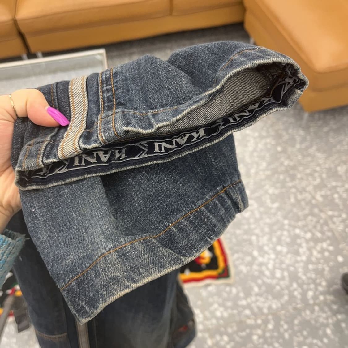 칼 카니 레트로 사이드라인 워싱 데님팬츠 36인치 C07102 상품이미지7