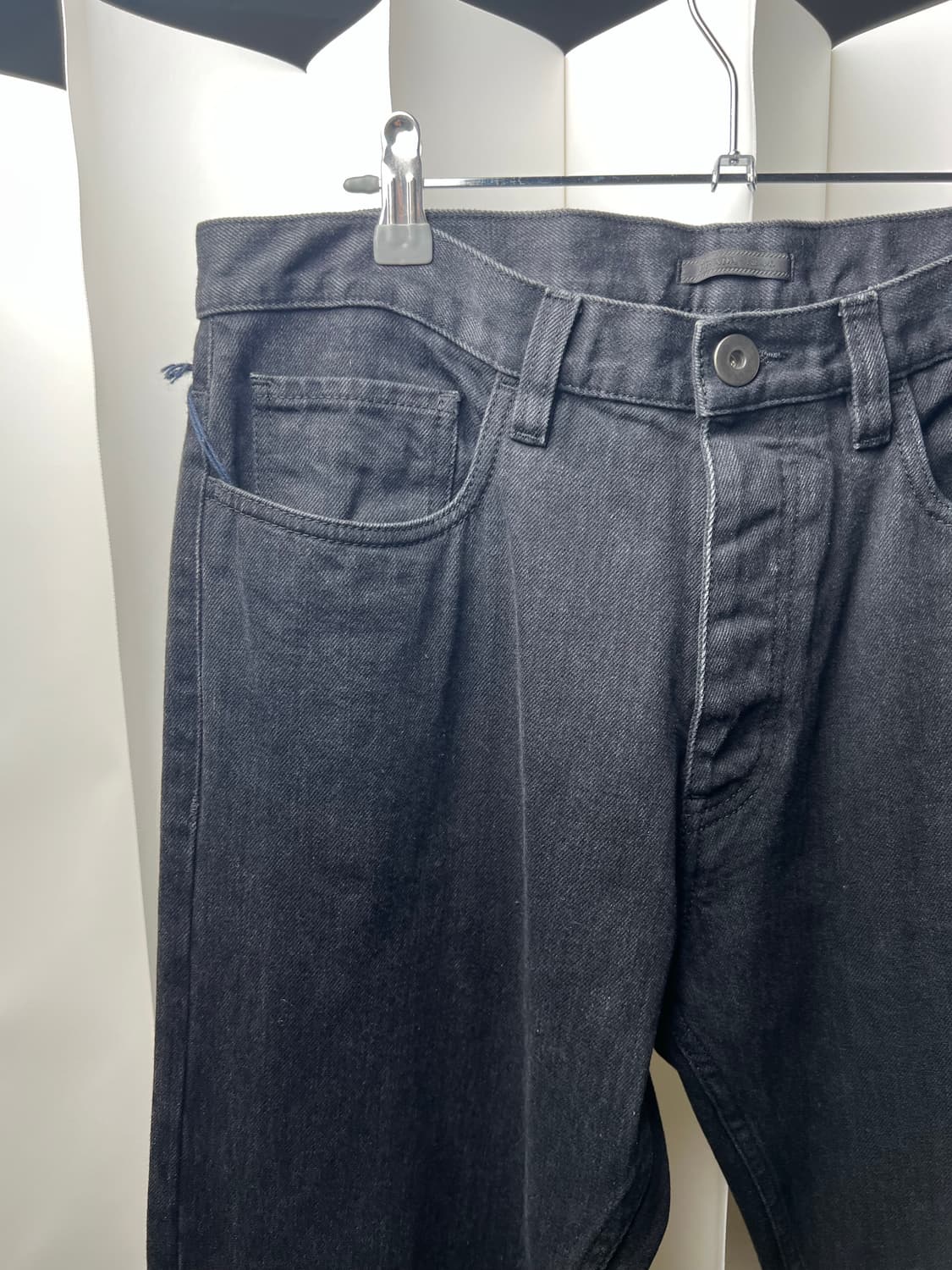 프라다 클래식 블랙 데님 팬츠 32사이즈 새상품급 상품이미지7