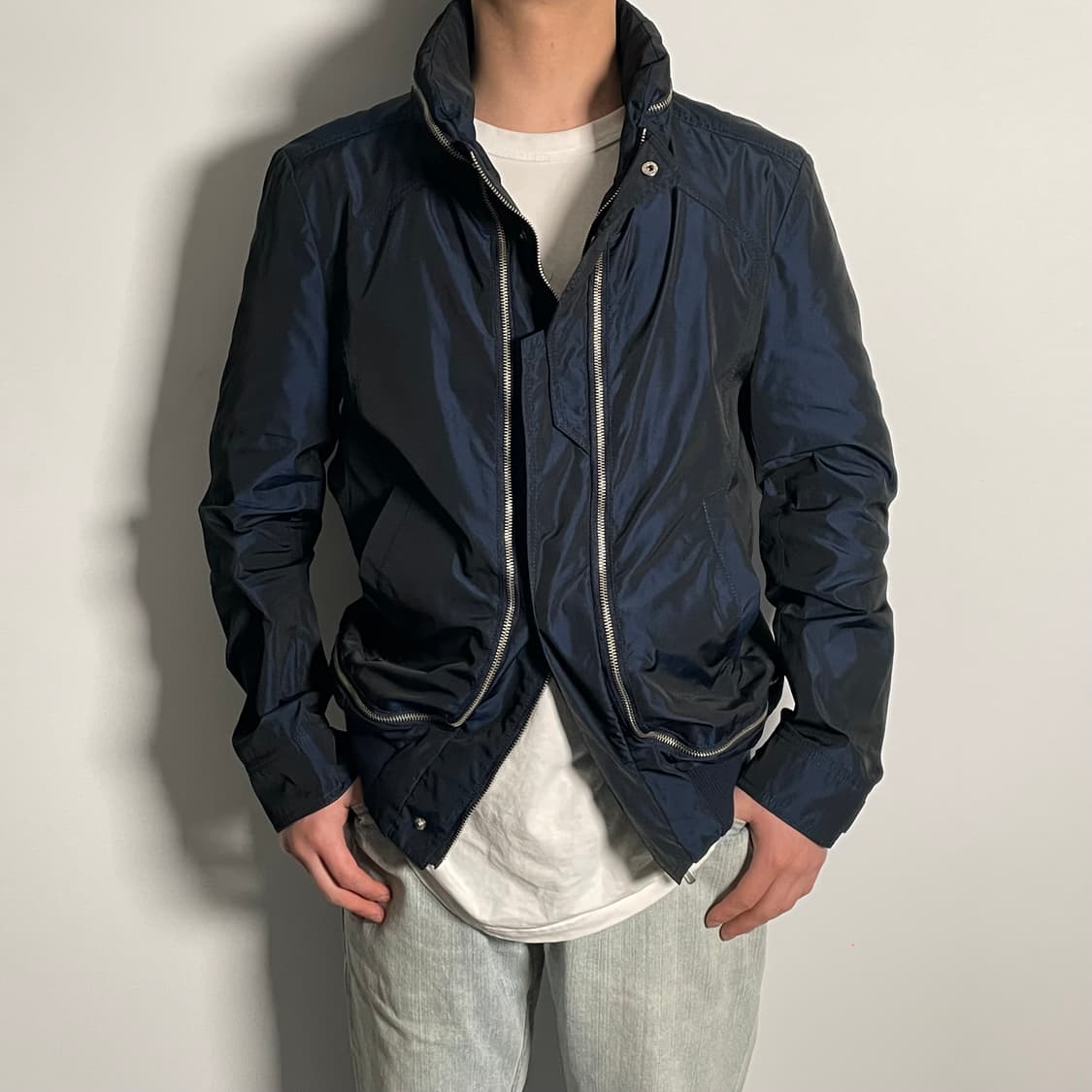 11ss 솔리드옴므 나일론 지퍼 집업 자켓 (on.592)   상품이미지2