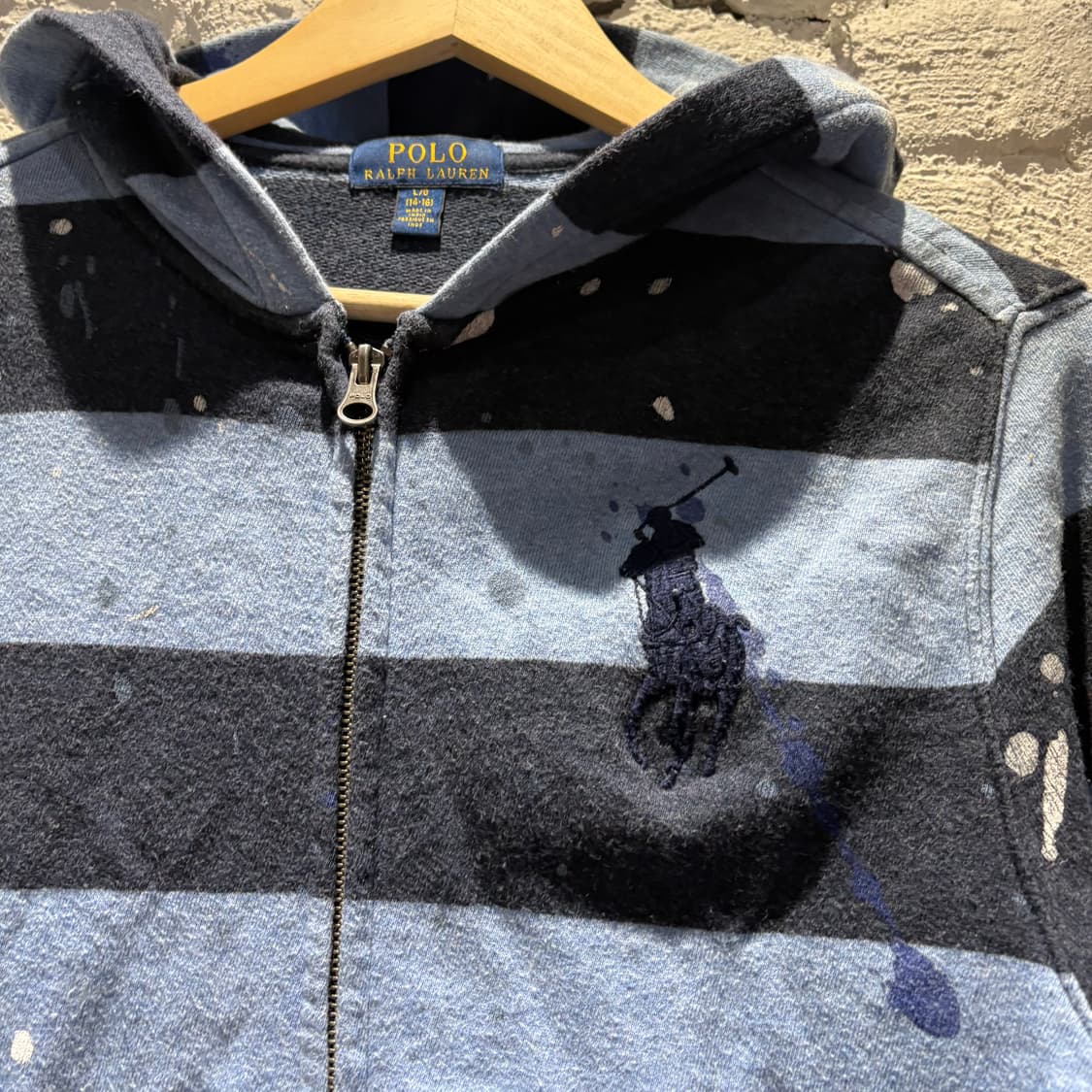 폴로 빅포니 스프라이트 페인팅 후드집업 상품이미지3